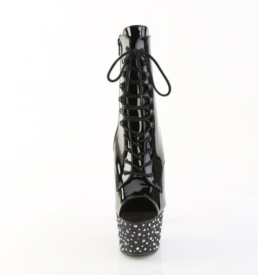 【PLEASER】STARDANCE-1021 シューズ Blk Pat/Blk-Slv Multi RS【取寄】