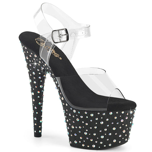 【PLEASER】STARDANCE-708 シューズ Clr/Blk-Slv Multi RS【取寄】