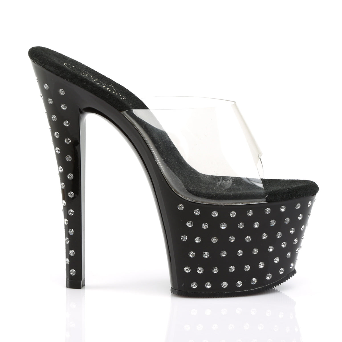 【PLEASER】STARDUST-701 プラットフォームシューズ Clr/Blk【取寄】