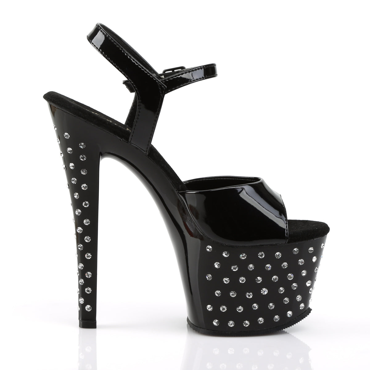 【PLEASER】STARDUST-709 プラットフォームシューズ Blk Pat/Blk【取寄】