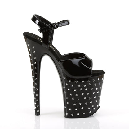 【PLEASER】STARDUST-809 シューズ Blk Pat/Blk【取寄】