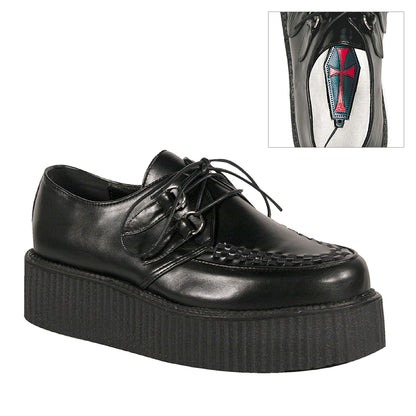 【DEMONIA】V-CREEPER-502 プラットフォームシューズ Blk Vegan Leather【取寄】