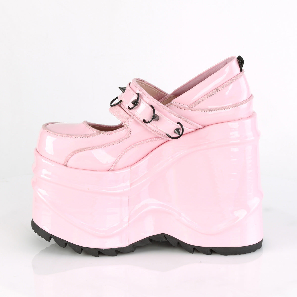 【DEMONIA】WAVE-48 ヒール B. Pink Hologram Pat【取寄】