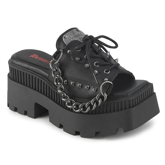 【DEMONIA】WRATH-03 厚底サンダル Blk Vegan Leather【取寄】