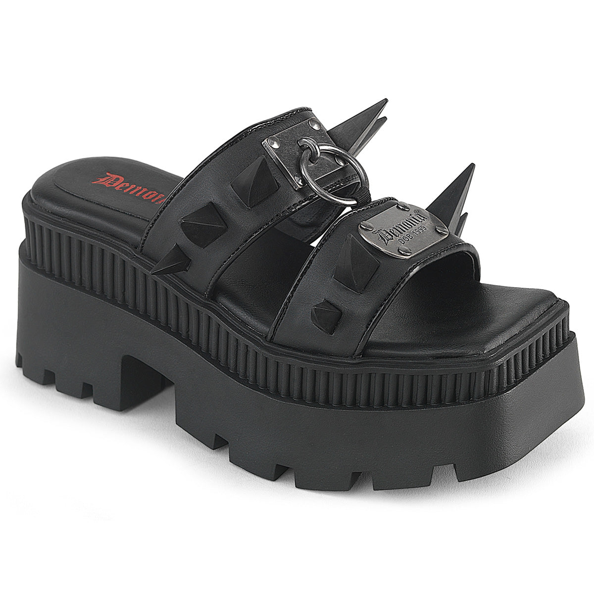 【DEMONIA】WRATH-13 厚底サンダル Blk Vegan Leather【取寄】