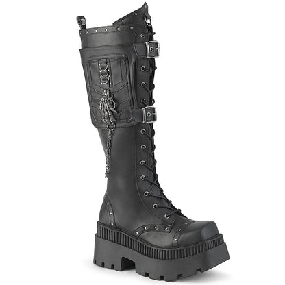 【DEMONIA】WRATH-205 ミドルブーツ Blk Vegan Leather【取寄】