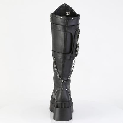 【DEMONIA】WRATH-205 ミドルブーツ Blk Vegan Leather【取寄】