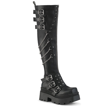 【DEMONIA】WRATH-310 厚底ブーツ Blk Vegan Leather【取寄】