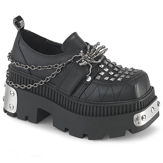 【DEMONIA】WRATH-42 ヒール Blk Vegan Leather【取寄】