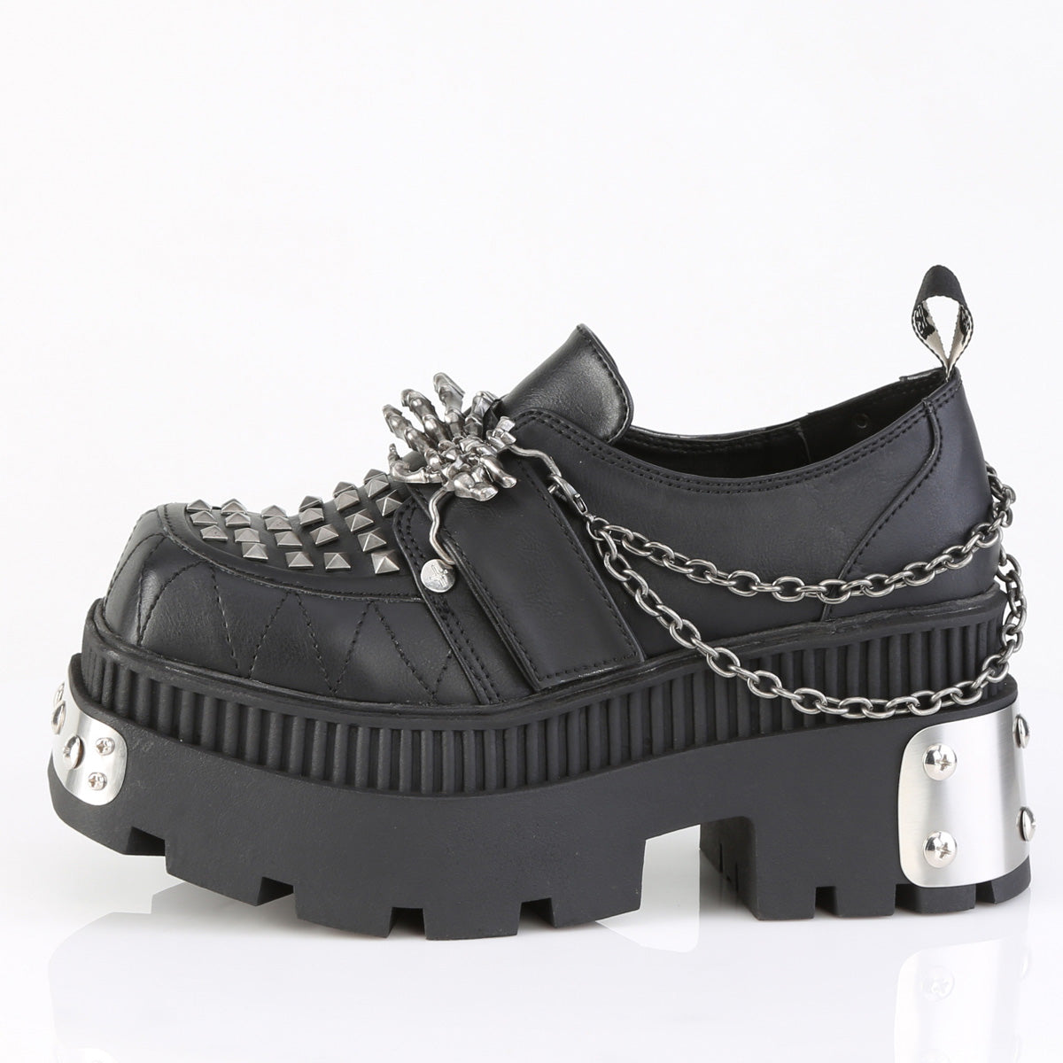 【DEMONIA】WRATH-42 ヒール Blk Vegan Leather【取寄】