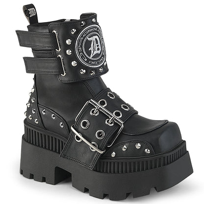 【DEMONIA】WRATH-58 アンクルブーツ Blk Vegan Leather【取寄】