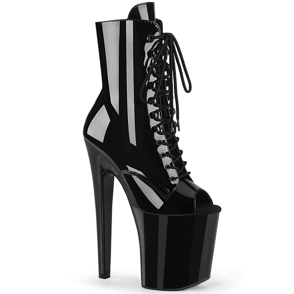 【PLEASER】XTREME-1021 シューズ Blk Pat/Blk【取寄】