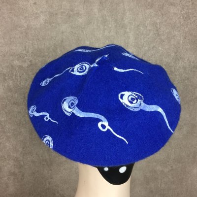 【FAR STAR】ベレー帽（スペルマ/青）