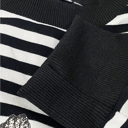 [9EYES]VERY LONG SLEEVE T-SHIRT / STRIPE