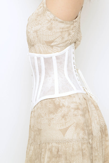 Underbust corset basic short (for summer/white) [BS-WS] [order]