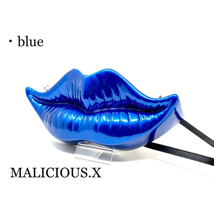LIP SHOULDER BAG/BLUE