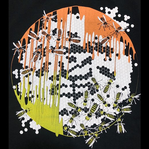 BIG Fishtail T-shirt (Mitsu first gradation color)