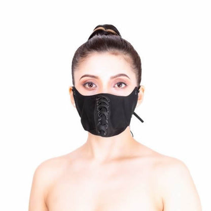 Plague mask (long/racing/black) [PM-LLB]