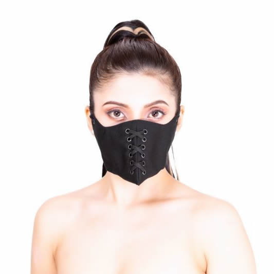 Plague mask (short/racing/black) [PM-SLB]