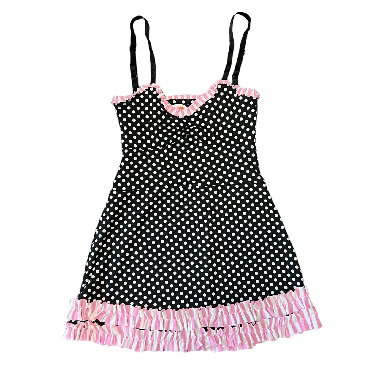 Ruffle dot cami dress