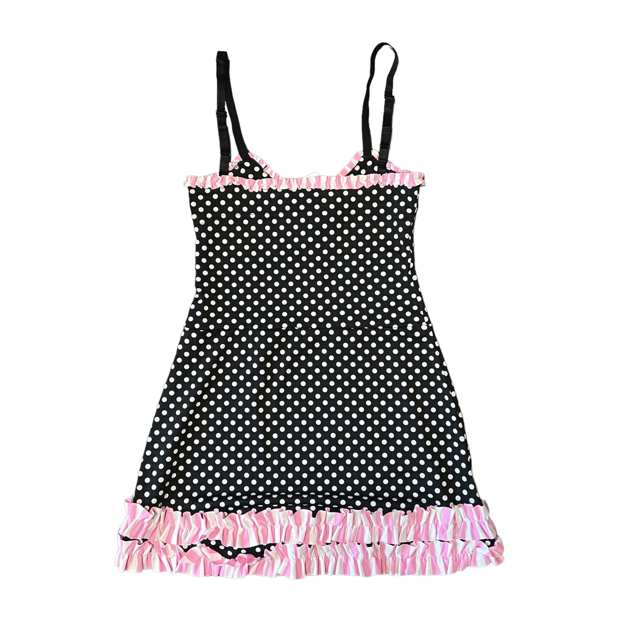 Ruffle dot cami dress