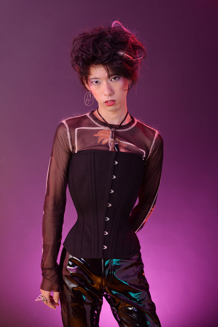 PCWピュアワンコルセットワークス//オーバーバストコルセット メンズ